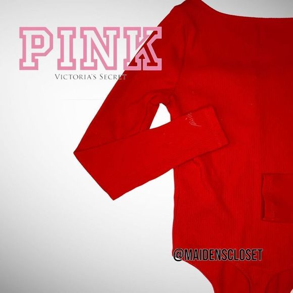 Victoria Secret PINK Ribbed Button-Up Bodysuit - Picture 8 of 10